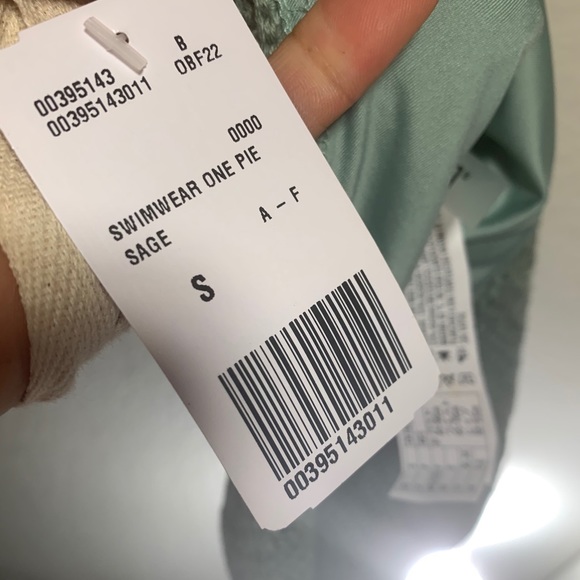 NWT Sage knitted one piece swimsuit with tie back - Picture 4 of 15